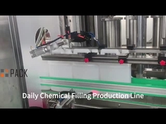 Máquina automática de llenado de champú líquido químico con servomotor de pistón para botellas