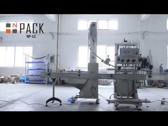 Máquina automática de tapa de botellas de vidrio de 6 ruedas de alta velocidad con elevador de tapa