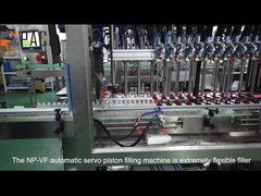 Control automático del servomotor plc 50ml-500ml Botella de plástico para mascotas máquina de rellenar lavado a mano