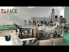Máquina automática de etiquetado de botellas de champú, detergente, salsa de aceite de alta precisión de dos lados
