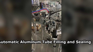 Máquina automática de llenado y sellado de tubos de aluminio