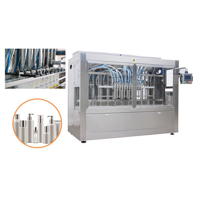 Máquina automática de llenado de líquido de tipo lineal botella de desinfectante para manos con control PLC