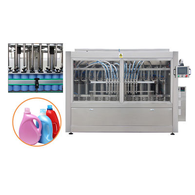 Máquina automática de llenado de detergente de lavandería lineal de 4000 bph para cubos