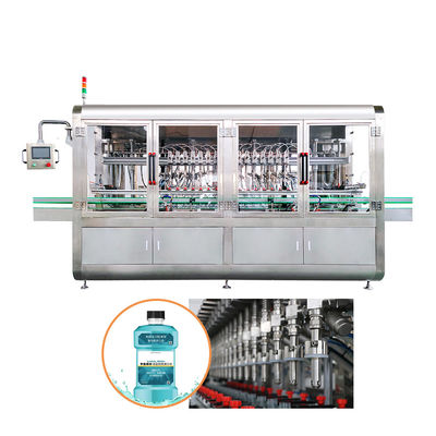 Máquina automática de llenado de líquido de sobreflujo continuo de 14 cabezas para botellas