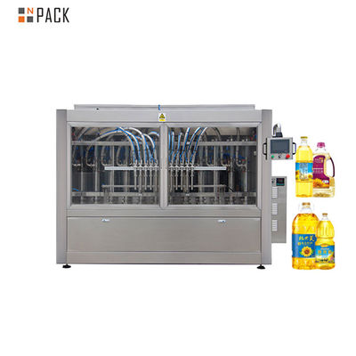 Máquina automática de llenado de aceite con control de pantalla táctil PLC+ impulsada por servomotor de acero inoxidable 304/316