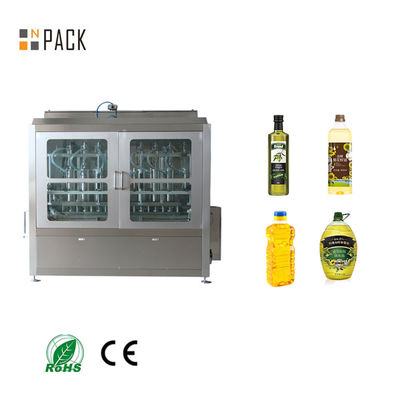 Máquina de rellenar volumétrica automática del aceite de oliva de la bomba de pistón para la botella de cristal