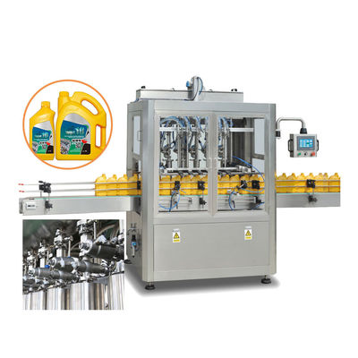Automático de alta velocidad servo motor bomba de pistón 5 galones botella de llenado de la máquina para el aceite del motor