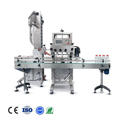 Máquina automática de tapón de botella lineal de 6 ruedas de tornillo