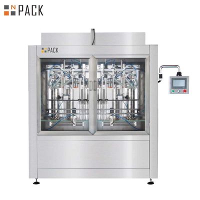 Máquina automática de llenado de pistón volumétrico con sistema en línea servo impulsado con múltiples cabezas