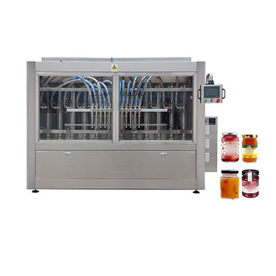 Servo motor conductor de acero inoxidable 50g máquina de llenado de frascos de confitura línea de equipos automáticos