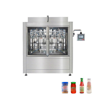 Máquina de llenado de salsa de pescado lineal con servomotor automático