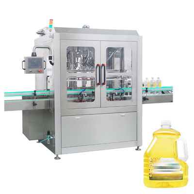 Npack Máquina automática de llenado de aceite comestible de tipo pistón con boquillas antigoteo múltiples y control de pantalla táctil PLC