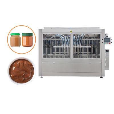 Máquina de llenado de frascos de chocolate con bomba de pistón lineal y automática