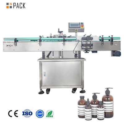 Control automático PLC botellas redondas latas frascos máquina de etiquetado para aceite de salsa líquida
