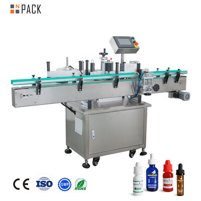 Npack Máquina automática de etiquetado de botellas redondas con accionamiento eléctrico para botellas de vidrio de plástico para mascotas