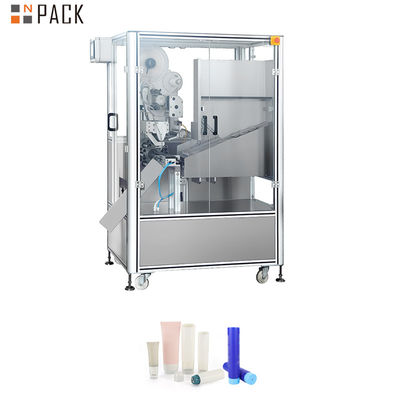 Máquina automática de etiquetado de tubos redondos de alta velocidad con control PLC y construcción de acero inoxidable