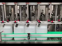 Máquina automática de llenado de detergente de lavandería lineal de 4000 bph para cubos